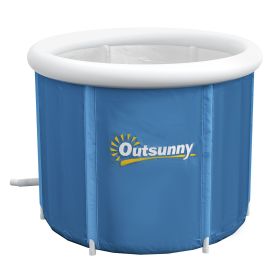 Cold Plunge Tub, Portable Ice Bath Cold Water Therapy Tub with Thermo Lid, for Athletes Recovery, Dark Blue Cold Plunge Tub, Portable Ice Bath Cold Water Therapy Tub with Thermo Lid, for Athletes Recovery, Dark Blue